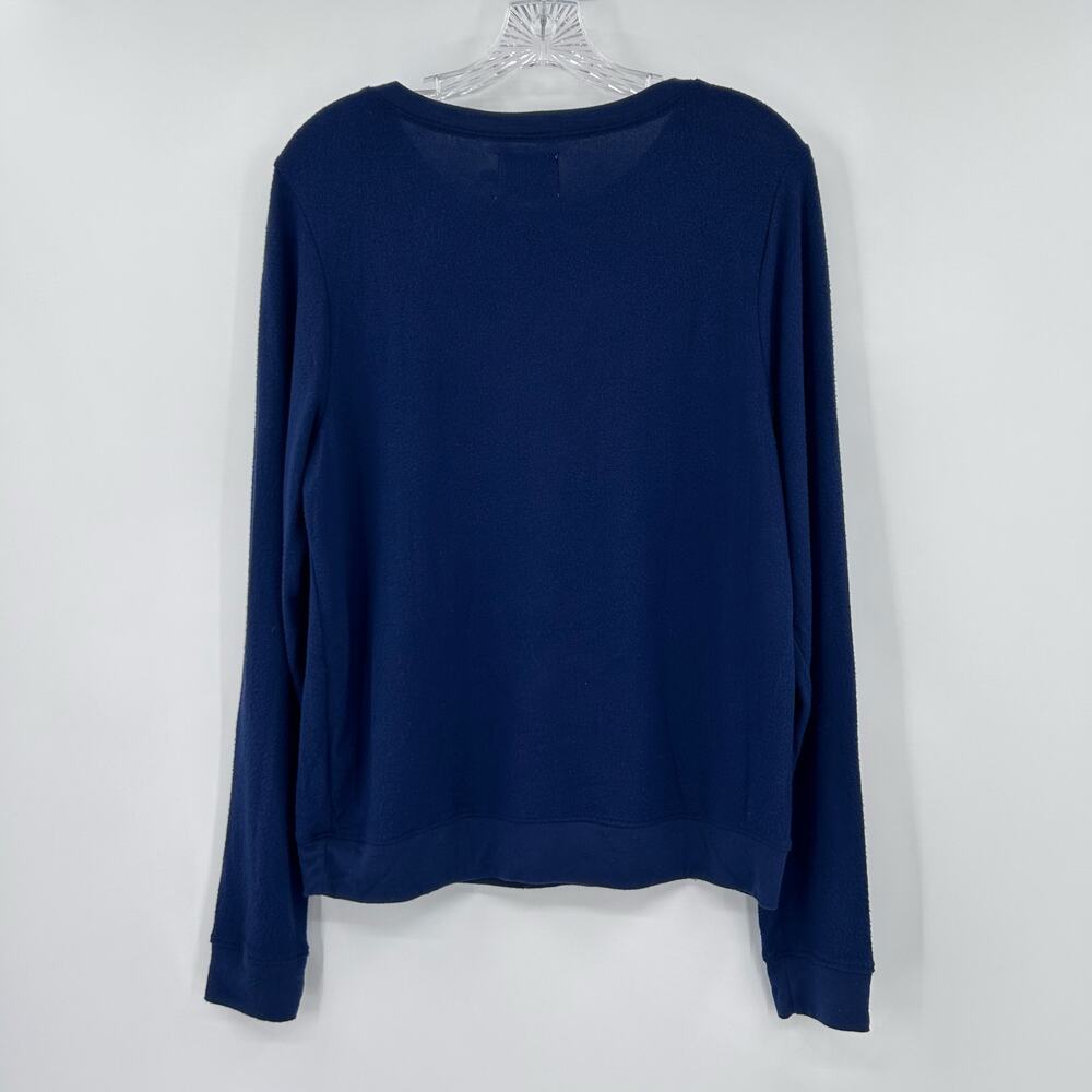Judith March Navy Reindeer Antler Crewneck Sweatshirt Holiday Women’s Size S - Picture 8 of 11